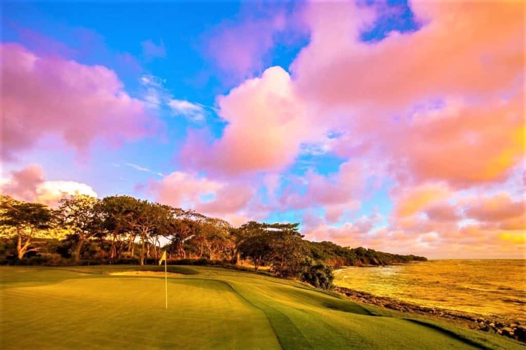 The golf course at Hacienda Pinilla, Costa Rica
