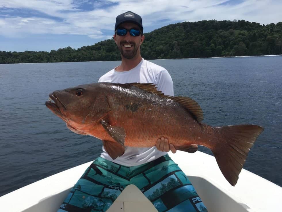 Fishing my Okuma Nomad Travel Rod in Panama with Shea from Stoked on Fishing