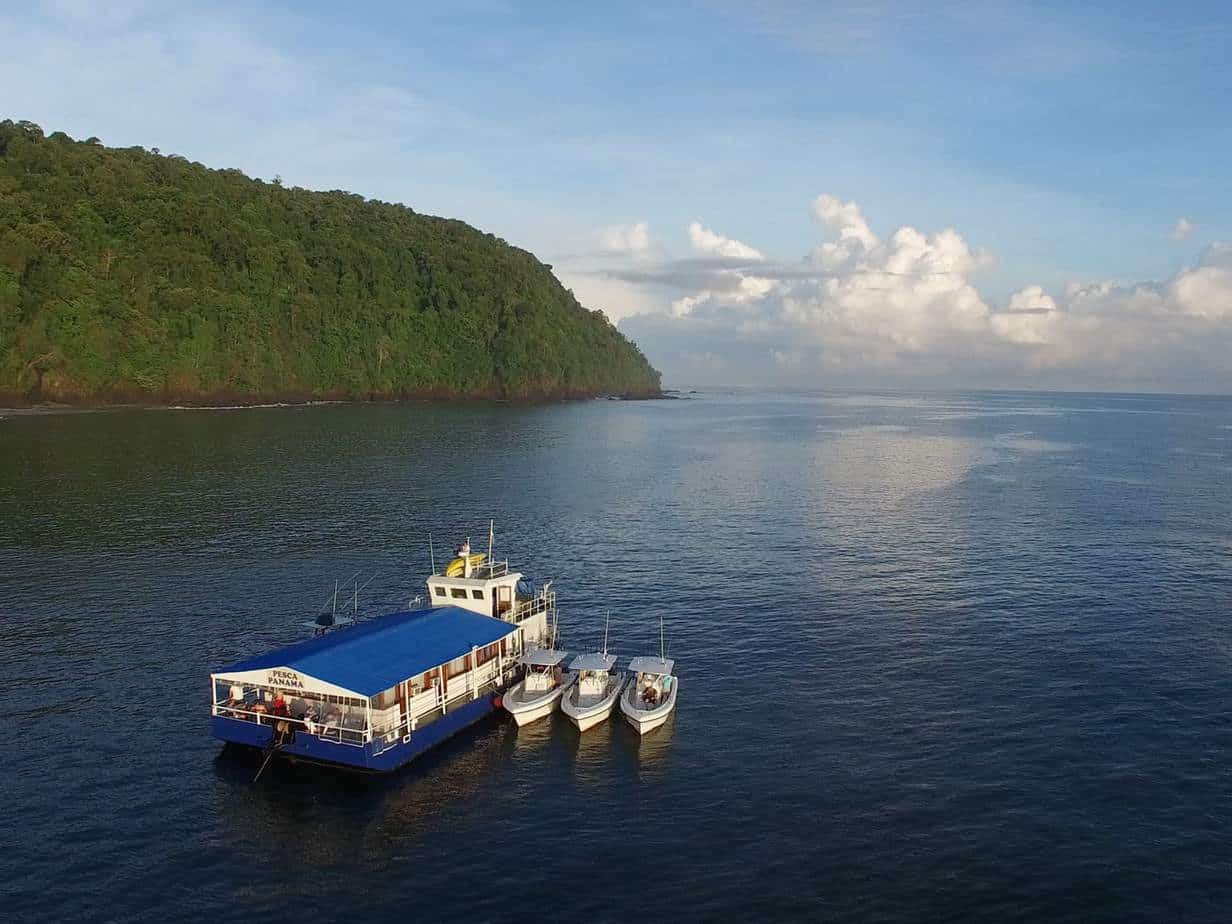 Our 78' Mothership is Panama's best floating fishing lodge