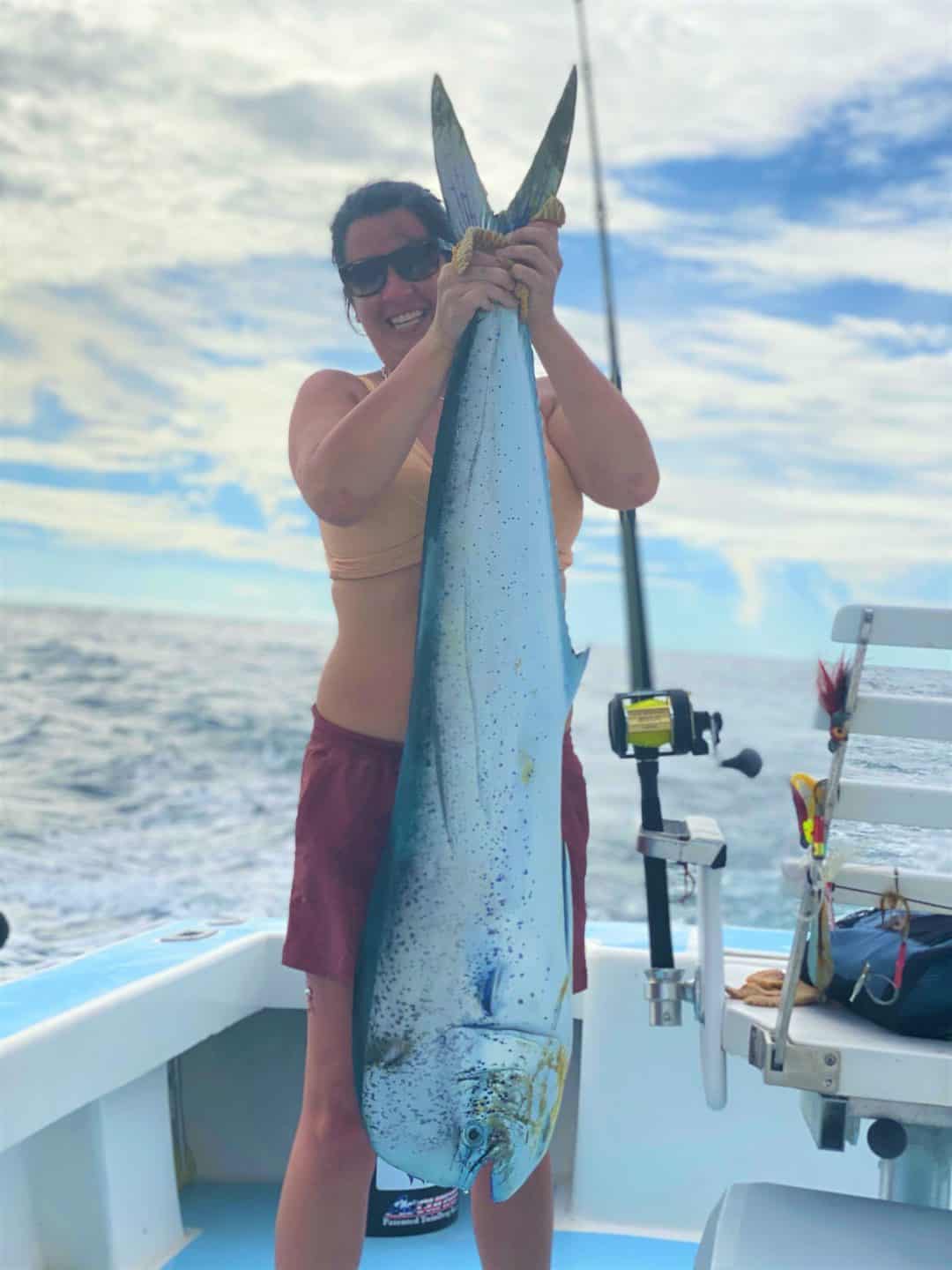 a big dorado caught in Quepos Costa Rica