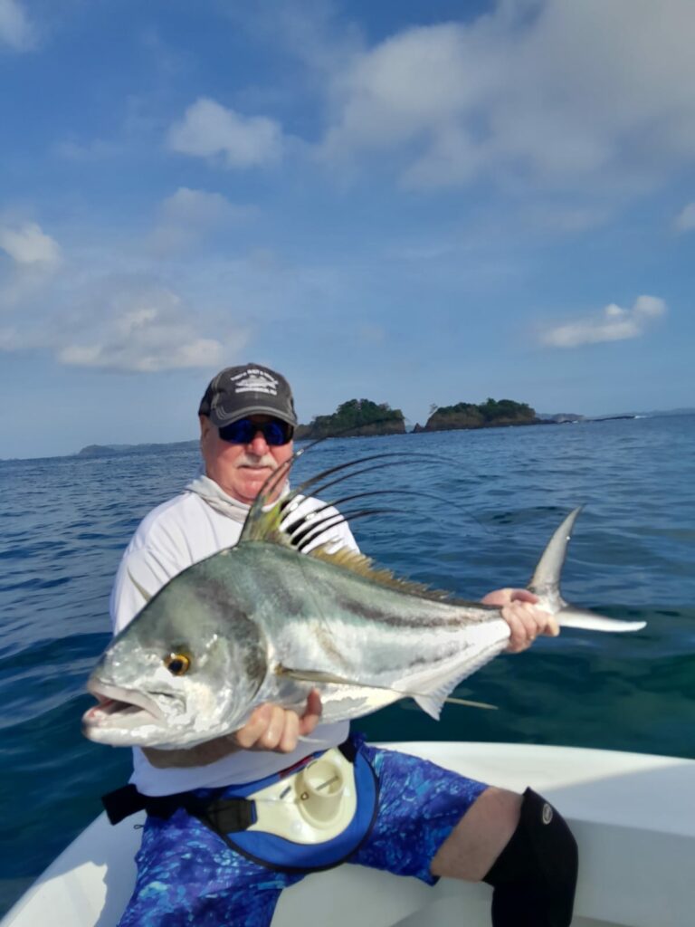 Tom with a beautiful roosterfish from the mothership