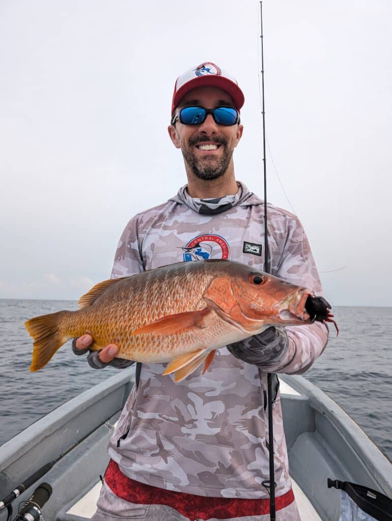 There were so many red crabs in Panama that they were eating soft plastic crab jigs