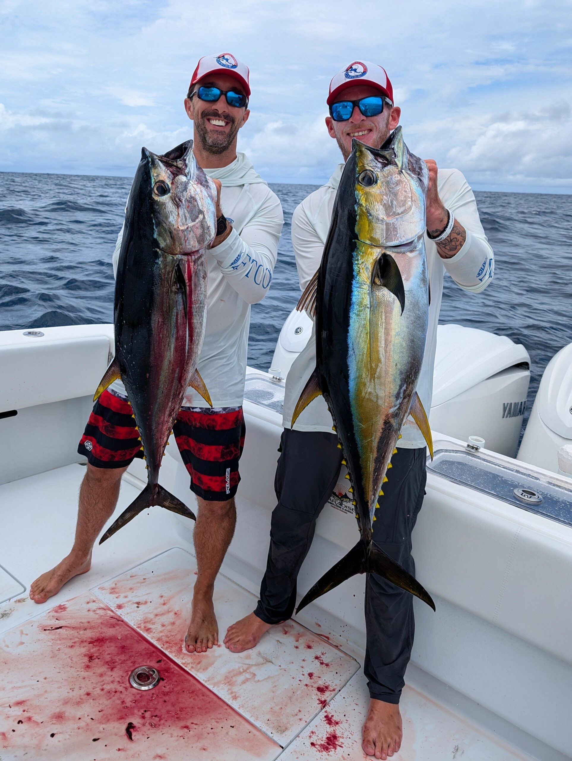 Chris and Dakota from Central America Fishing with tuna in Panama