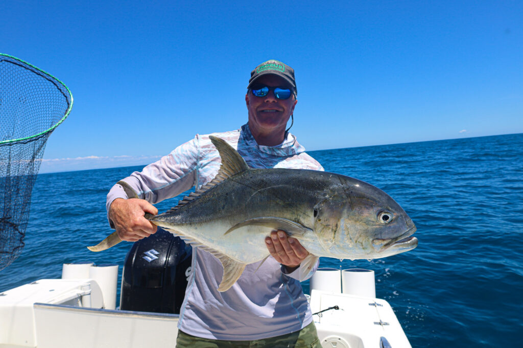 CAF angler with a big jack crevalle
