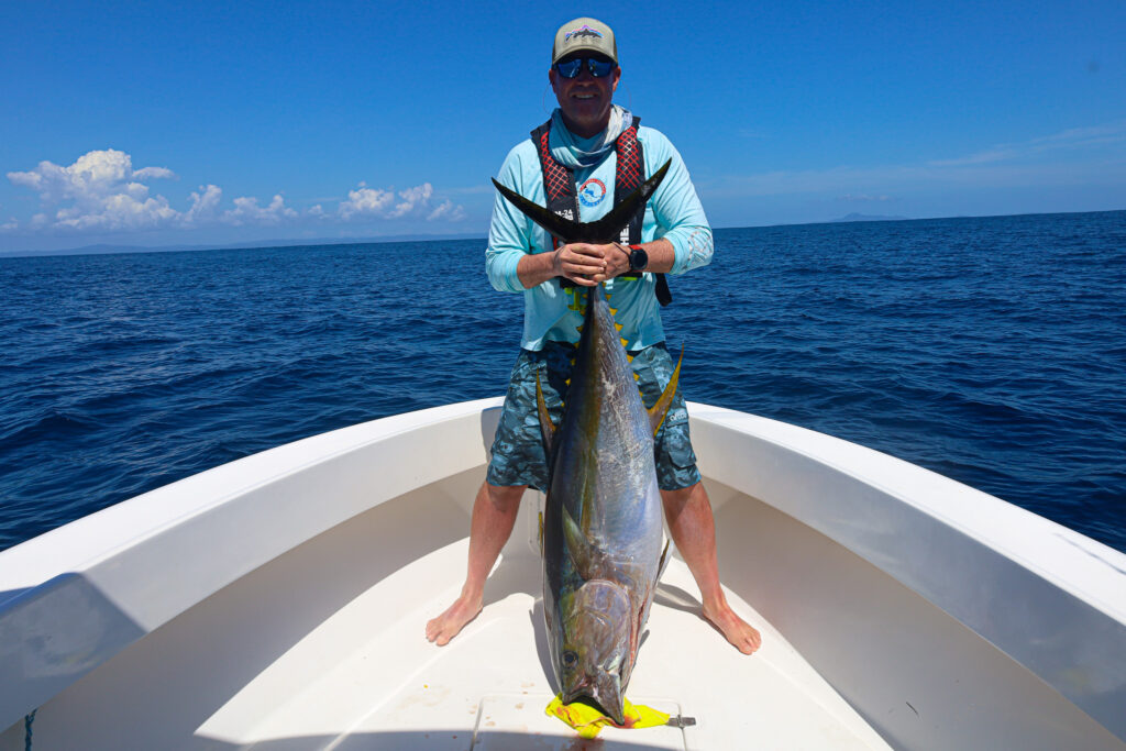 CAF angler Jeff with his first tuna of the trip