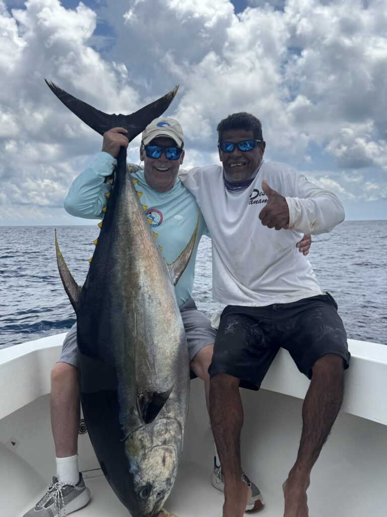 CAF legend, Frank, and the famous mate Chichi with a 180 lb tuna